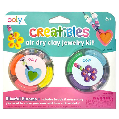 Creatibles Air Dry Clay Jewelry Kit - Blissful Blooms