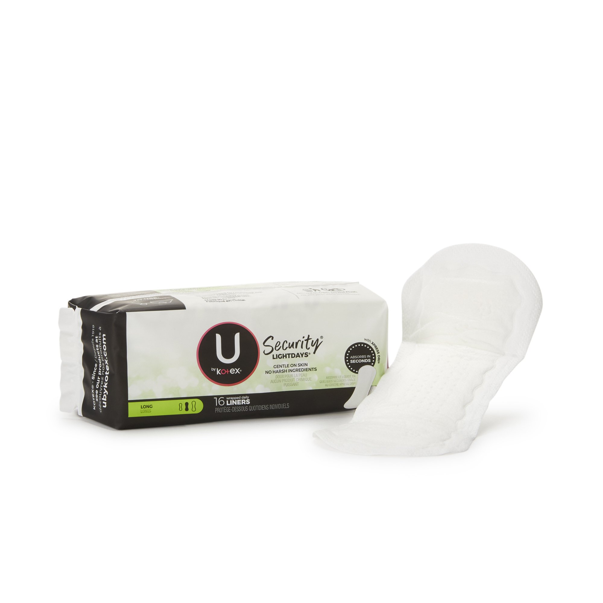 U by Kotex Security Lightdays Wrapped Liners MK 862787