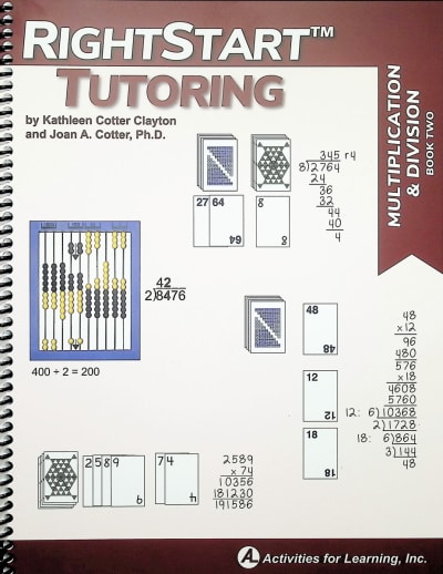 RightStart Tutoring Multiplication and Division Book Two
