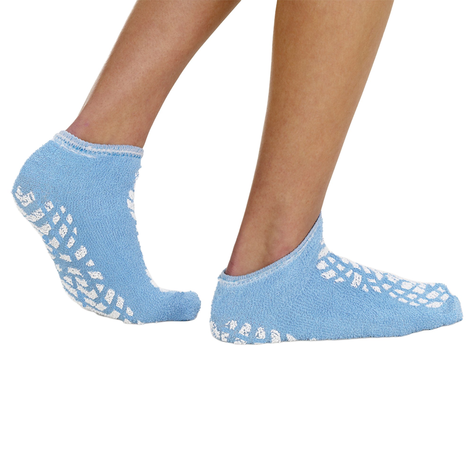 Terry Treads Slipper Socks, Medium, Blue MK 971929