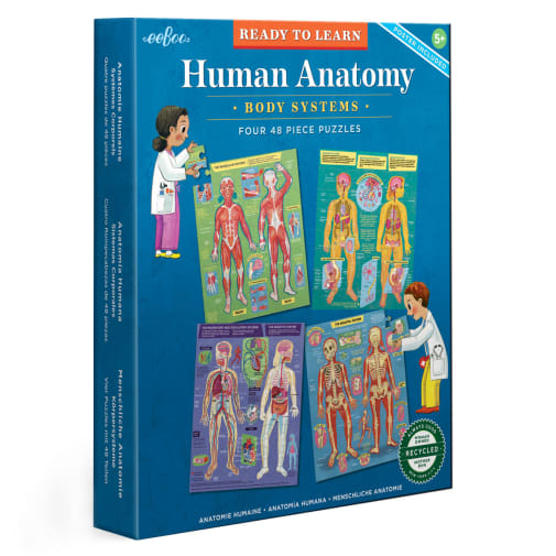 eeboo Human Anatomy 48 Piece Puzzle Set
