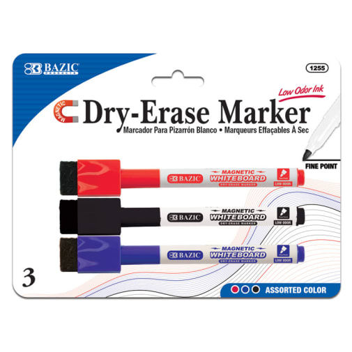 Magnetic Dry-Erase Markers (3 pack)