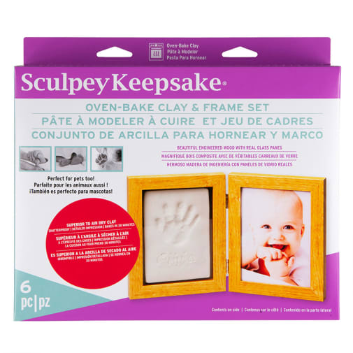 Sculpey Keepsake Memory Frame - White