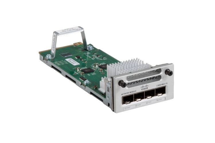 Cisco 3850 Four-Port 1G Ethernet Network Module, C3850-NM-4-1G, Refurbished, Original