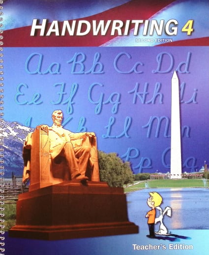 BJU Press Handwriting 4 Teacher Edition 2nd Edition