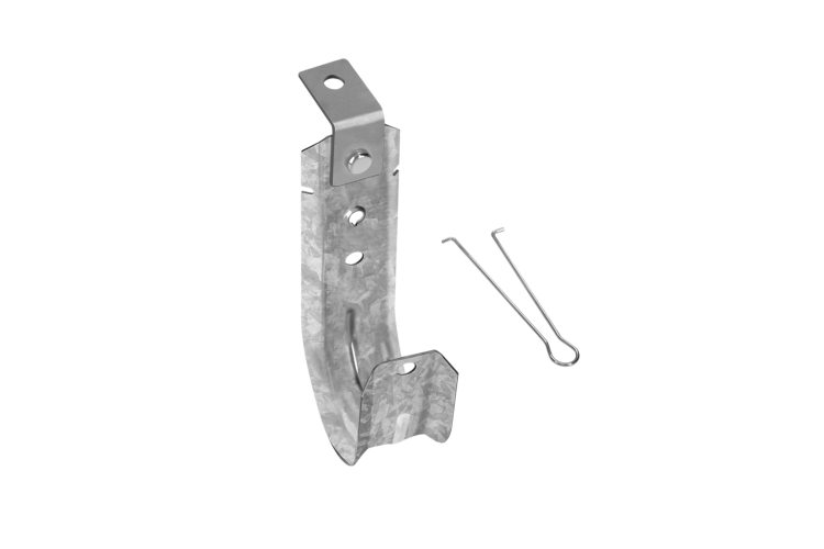 2" Ceiling Mount J Hook with Retaining Clip, 50-Pack 2" Ceiling Mount J Hook with Retaining Clip, 50-Pack