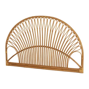 Rattan Wall-Mounted Headboard Exotic Tree