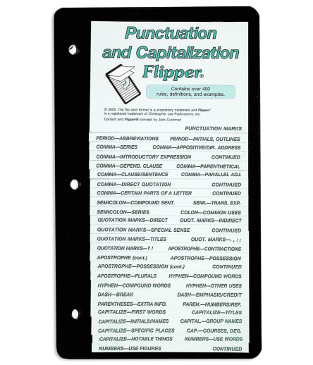 Punctuation and Capitalization Flipper
