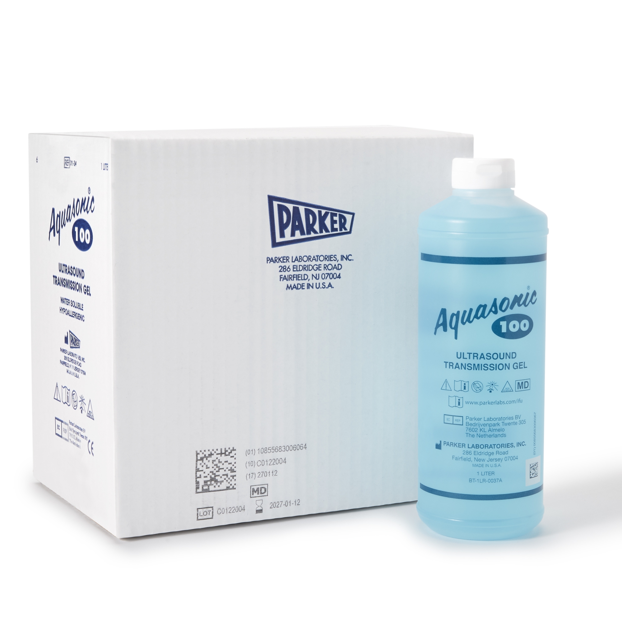 Aquasonic 100 Transmission Ultrasound Gel, 1-liter Bottle with Dispenser Cap MK 327785
