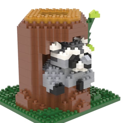 Mini Building Blocks: Raccoon (340 pieces)
