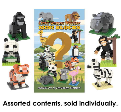 Mystery Mini Blocks: Exotic Wildlife (assorted style)