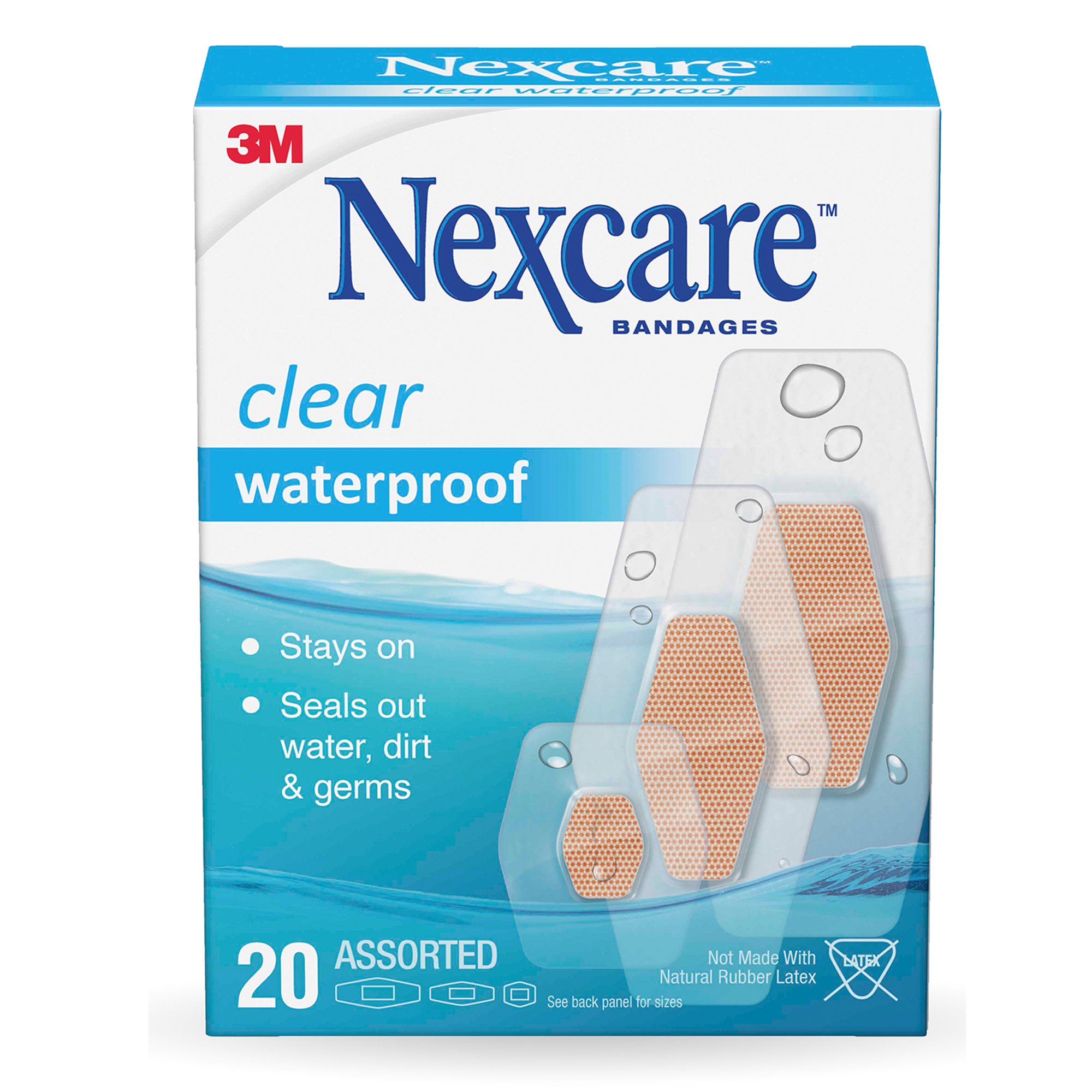 3M Nexcare Waterproof Adhesive Strip, Assorted Sizes MK 723770