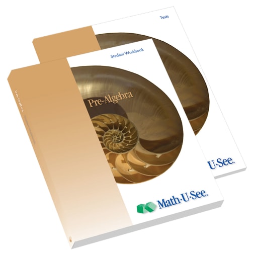 Math-U-See Pre-Algebra Student Workbook and Tests