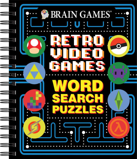 Word Search Puzzles - Retro Video Games (Brain Games)
