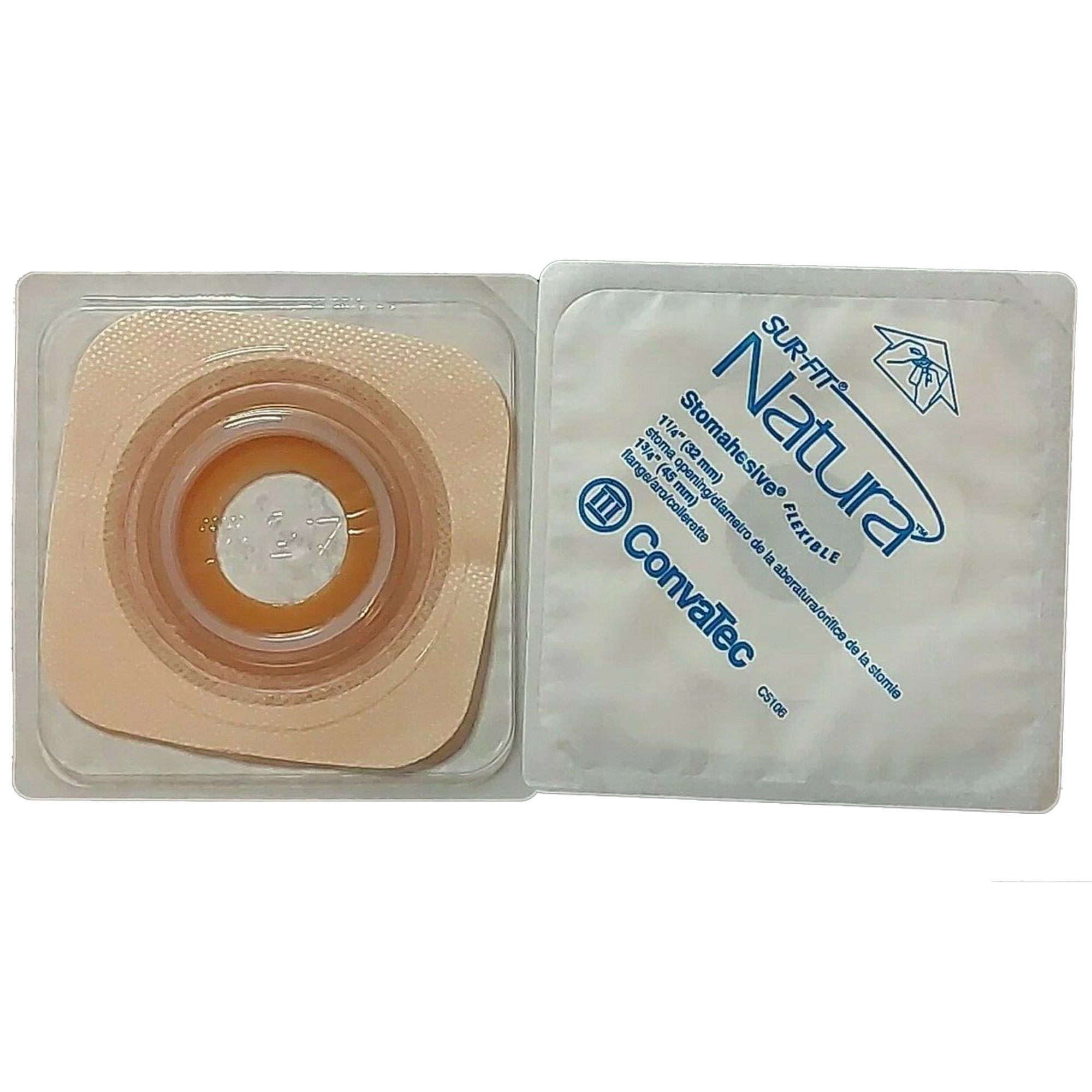Sur-Fit Natura Two-Piece Stomahesive Skin Barrier, 45 mm flange, 32 mm stomas MK 365752