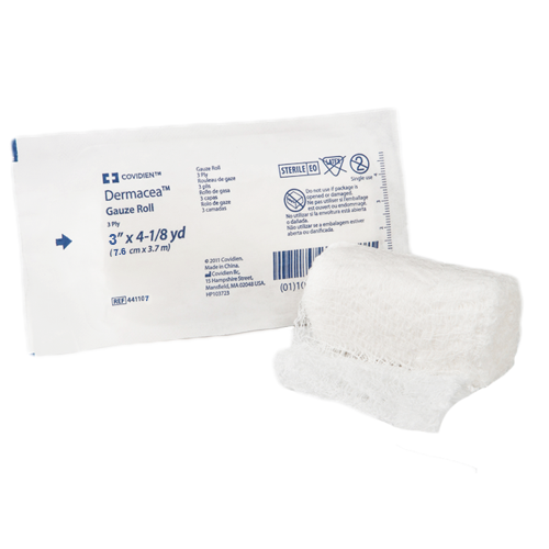 Dermacea Sterile Fluff Bandage Roll, 3 Inch x 4-1/8 Yard, 3-Ply MK 529112