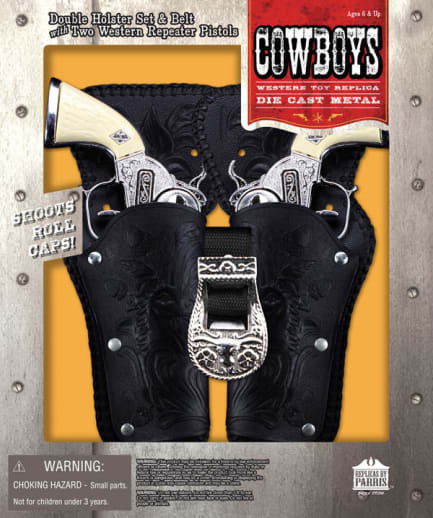 Parris Stagecoach Double Holster Set (Western Cap Pistol)
