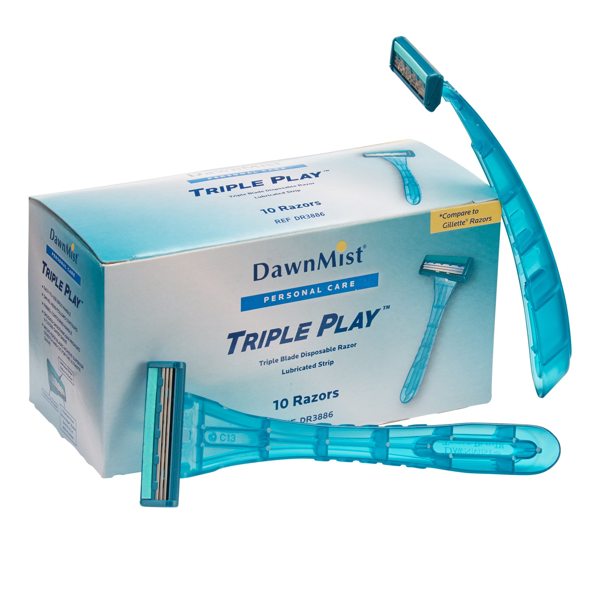 DawnMist Triple Play Facial Razor, Disposable MK 514816