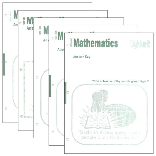 Functions & Trigonometry LightUnit Answer Key Set 1201-1210