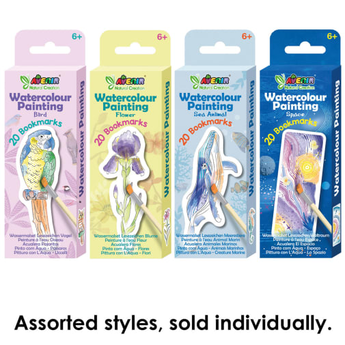 Avenir Paint by Watercolor Bookmarks - Assorted Style