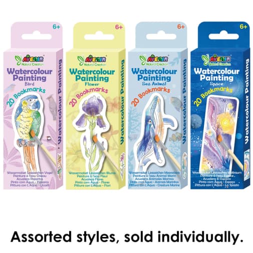 Avenir Paint by Watercolor Bookmarks - Assorted Style