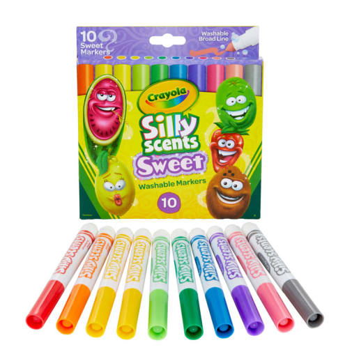 Crayola Silly Scents Broad Line Markers: Sweet (10 count)