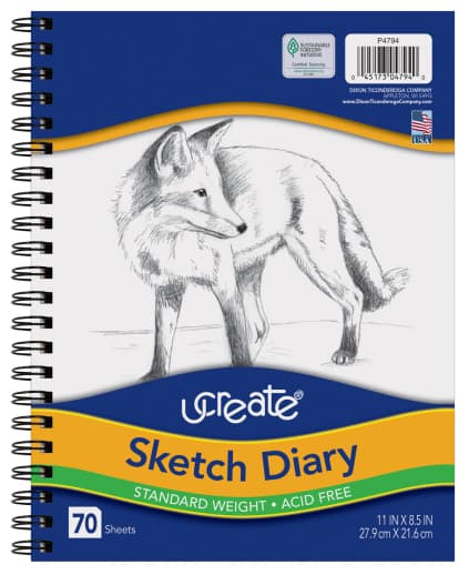 Sketch Diary 11" x 8.5" 70 sheets