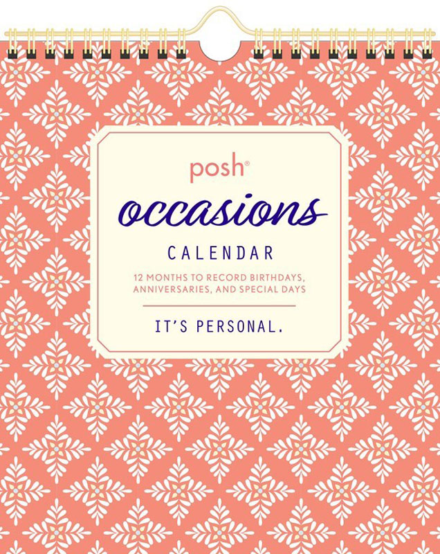 Posh Occasions Calendar