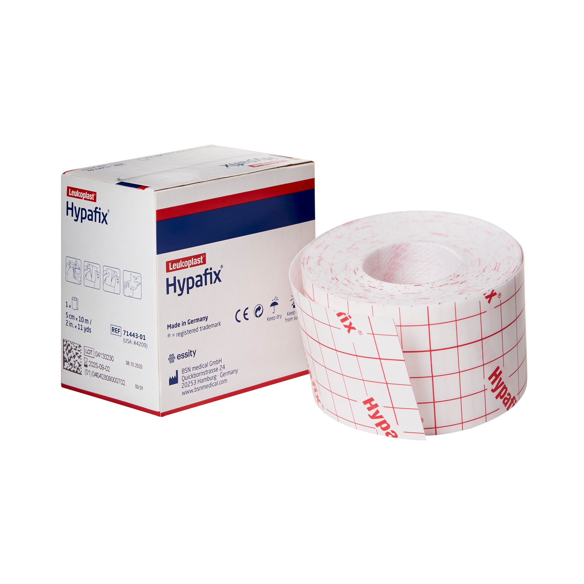 Hypafix Nonwoven Dressing Retention Tape, 2 Inch x 10 Yard, White MK 1065318
