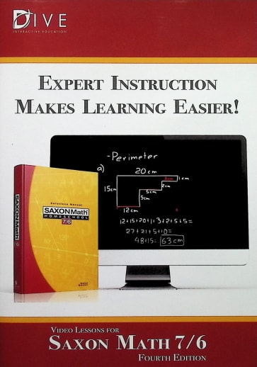 DIVE CD-ROM Saxon Math 7/6 4th Edition Windows/Mac