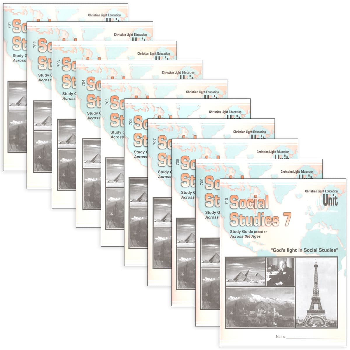 Christian Light Social Studies 701-710 LightUnit Set Sunrise Preliminary Edition