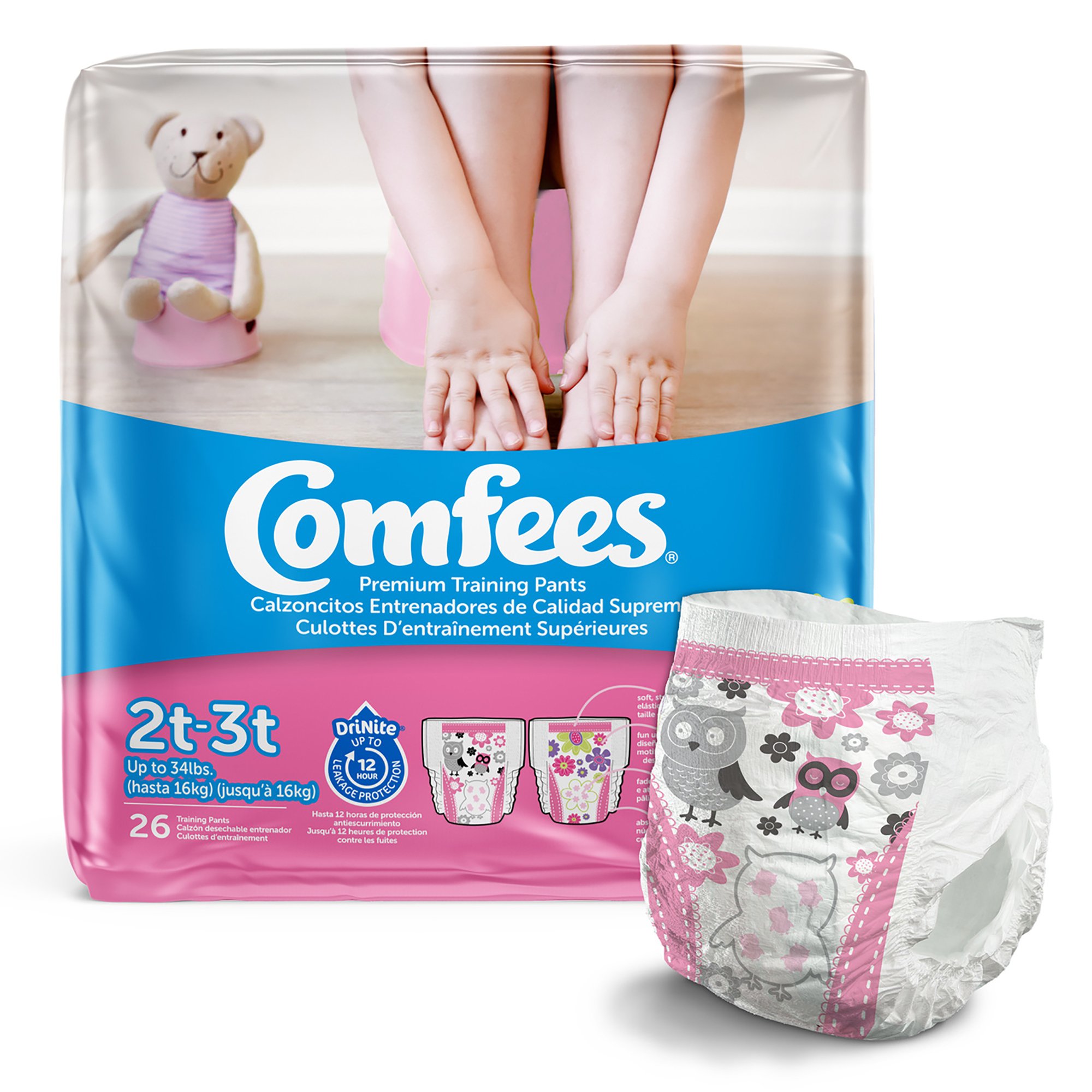 Attends Comfees Training Pants, 2T to 3T MK 993239
