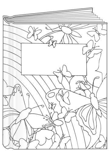 Butterflies and Rainbow Bare Book