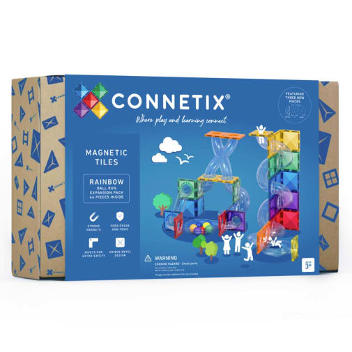 Connetix Rainbow Ball Run Expansion Pack (66 pieces)