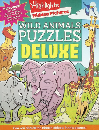 Highlights Hidden Pictures Wild Animals Puzzles Deluxe