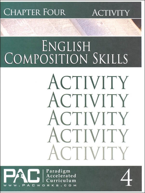 English II: Composition Skills Chapter 4 Activities