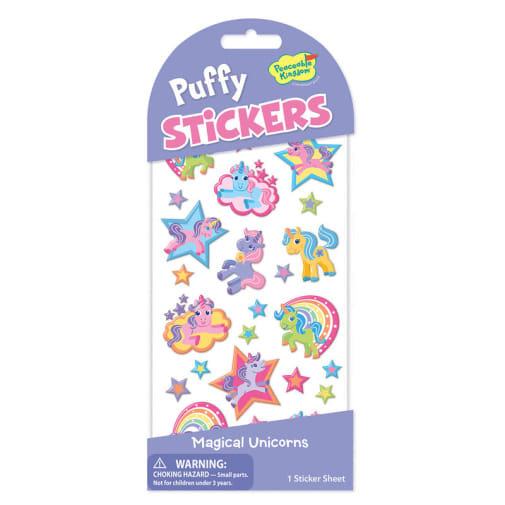 Magical Unicorn Puffy Stickers