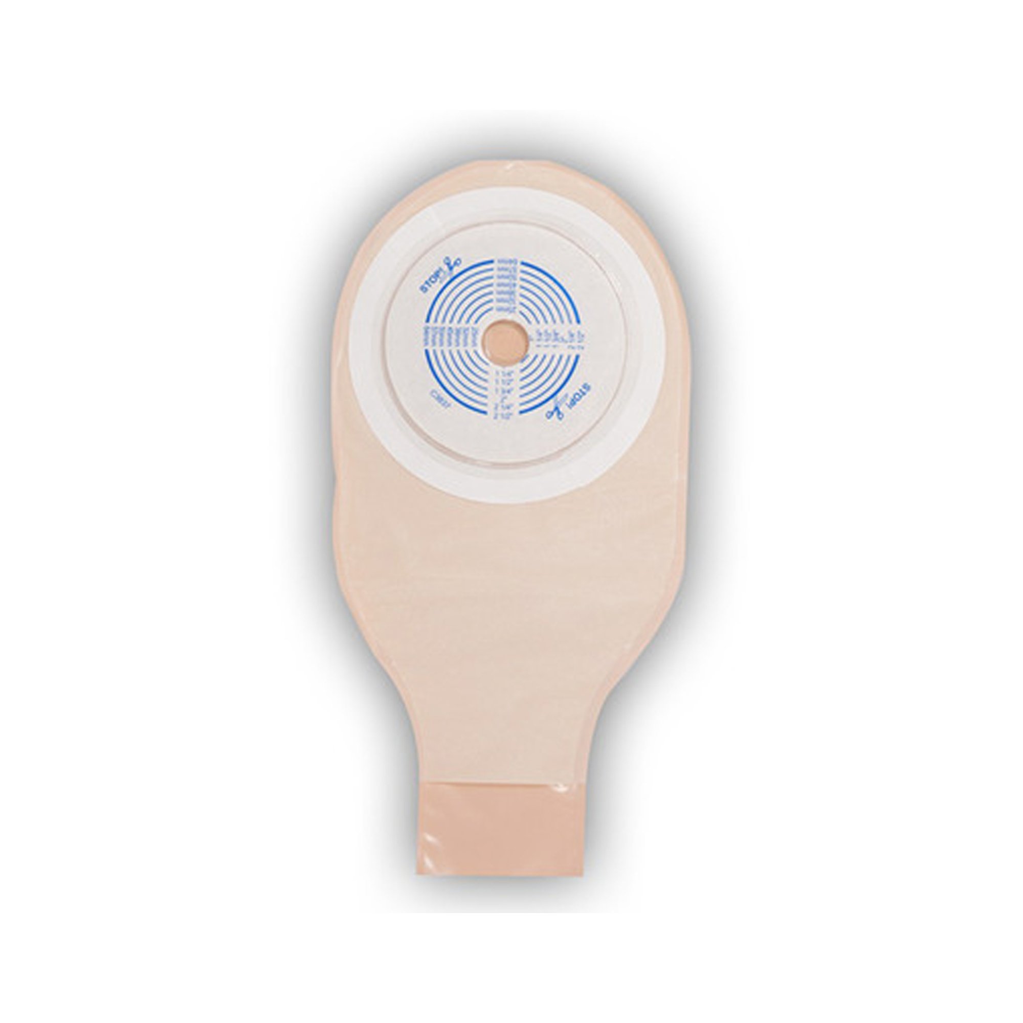 ActiveLife One-Piece Opaque Ostomy Pouch, 12 Inch Length, 3/4 Inch Stoma MK 177268