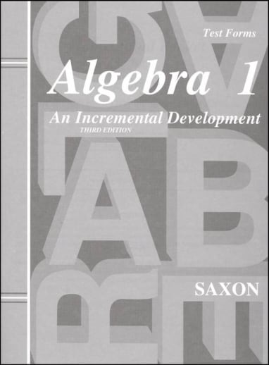Saxon Algebra 1 Consumable Test 3rd Edition