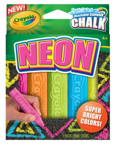 Crayola Washable Neon Sidewalk Chalk