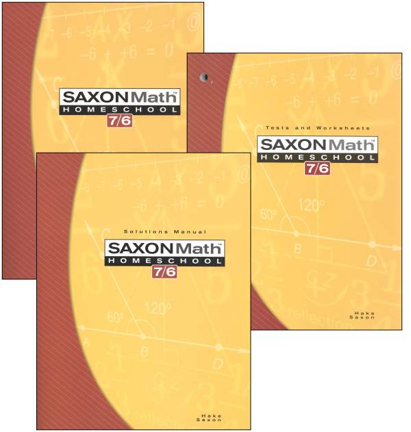 Saxon Math Homeschool: 7/6 (Saxon Math 7/6 Homeschool)