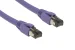 Cat8 Ethernet Patch Cable, Shielded, 40Gbps, Snagless, 7 ft, Purple