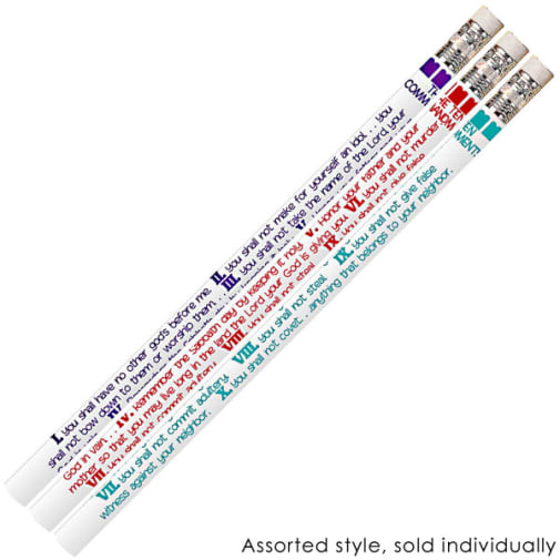 Ten Commandments Pencils (Dozen)