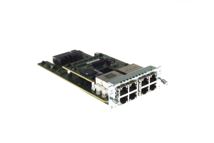 Cisco 8-port PoE/PoE+ Layer 2 Gigabit Ethernet LAN Switch NIM, NIM-ES2-8-P