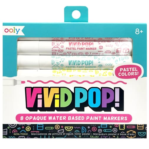 ooly Vivid Pop! Water Based Paint Markers - Pastel Colors