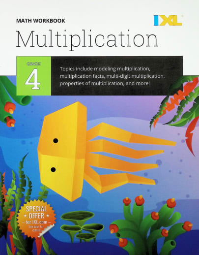 IXL Grade 4 Multiplication Workbook (IXL Topic Specific Workbooks)