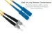 5 Meters SC-ST OS2 UPC Fiber Patch Cable, 9/125 Singlemode Duplex