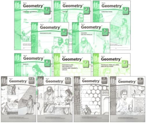Key to Geometry complete set workbooks + keys