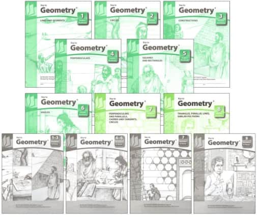 Key to Geometry complete set workbooks + keys