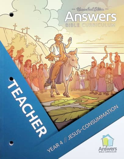 Answers Bible Curriculum Homeschool K-5 Teacher Guide only Year 4
